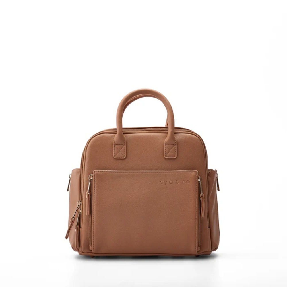 Cyla & Co Brown Baby Bag - Convertible Carryall